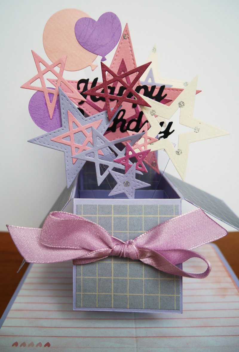 【yu-crafts 手工卡片】立體卡片-Happy Birthday #2 - 卡片/明信片 - 紙 
