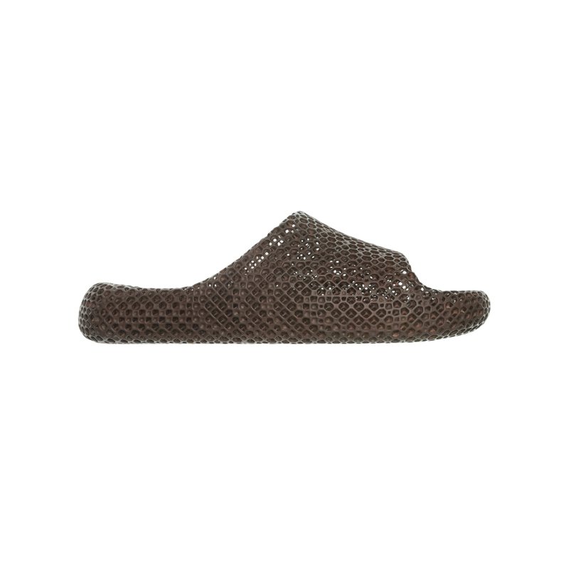 | Fully 3D printed slippers NEXT SHOES - Mocha Brown | - รองเท้าแตะ - พลาสติก สีนำ้ตาล