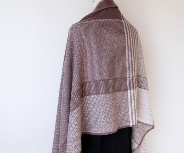 Cashmere 手織りカシミヤ100%ストール【紋華02】 - ショップ Cashmere 手織りカシミヤ100%ストール【紋華02】 - ショップ