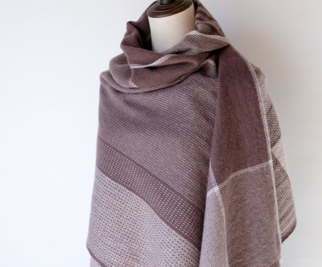 Cashmere 手織りカシミヤ100%ストール【紋華02】 - ショップ Cashmere 手織りカシミヤ100%ストール【紋華02】 - ショップ