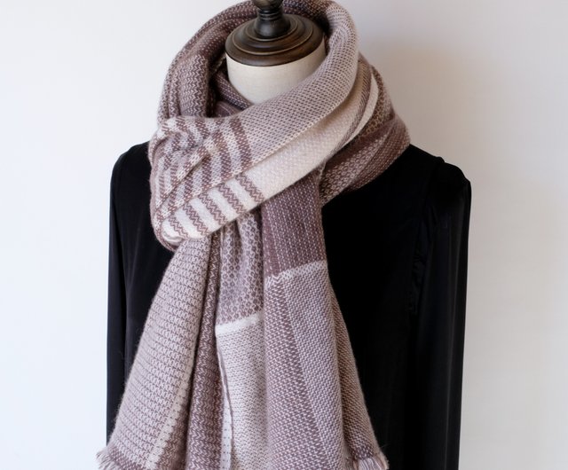 Cashmere 手織りカシミヤ100%ストール【紋華02】 - ショップ