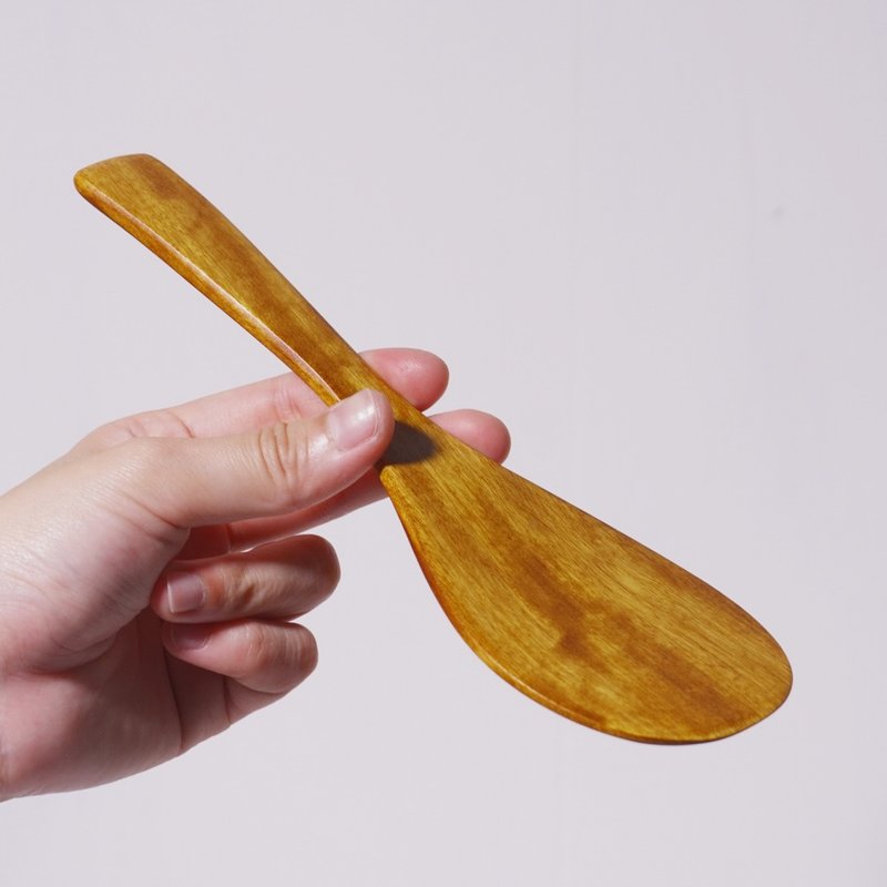 Chicken teak rice spoon comes with a raw lacquer maintenance session - เครื่องครัว - ไม้ สีนำ้ตาล