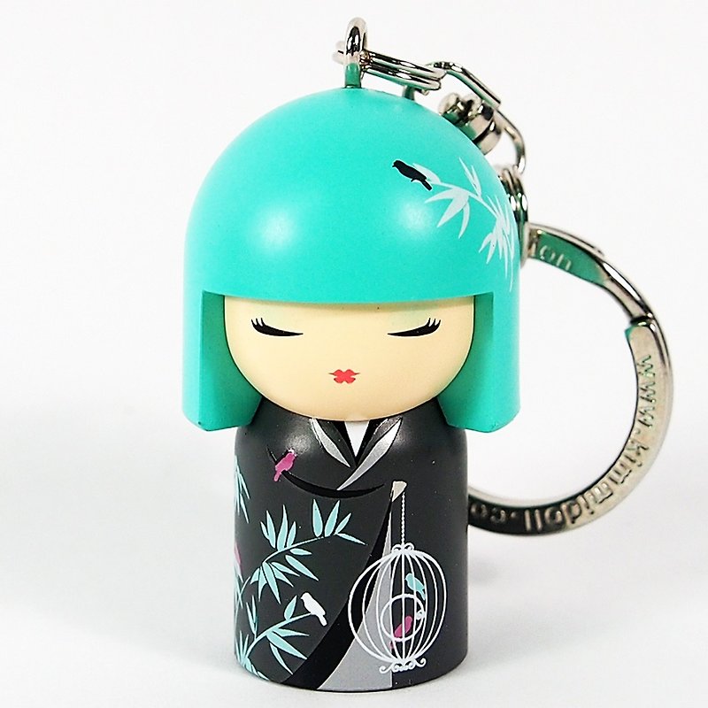 Key ring-Nagisa quiet and peaceful [Kimmidoll and blessing doll key ring] - ที่ห้อยกุญแจ - วัสดุอื่นๆ สีน้ำเงิน