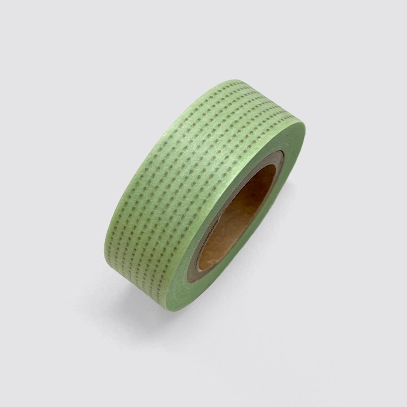 Kiwi dot | Masking Tape - 紙膠帶/和紙/PET - 紙 綠色