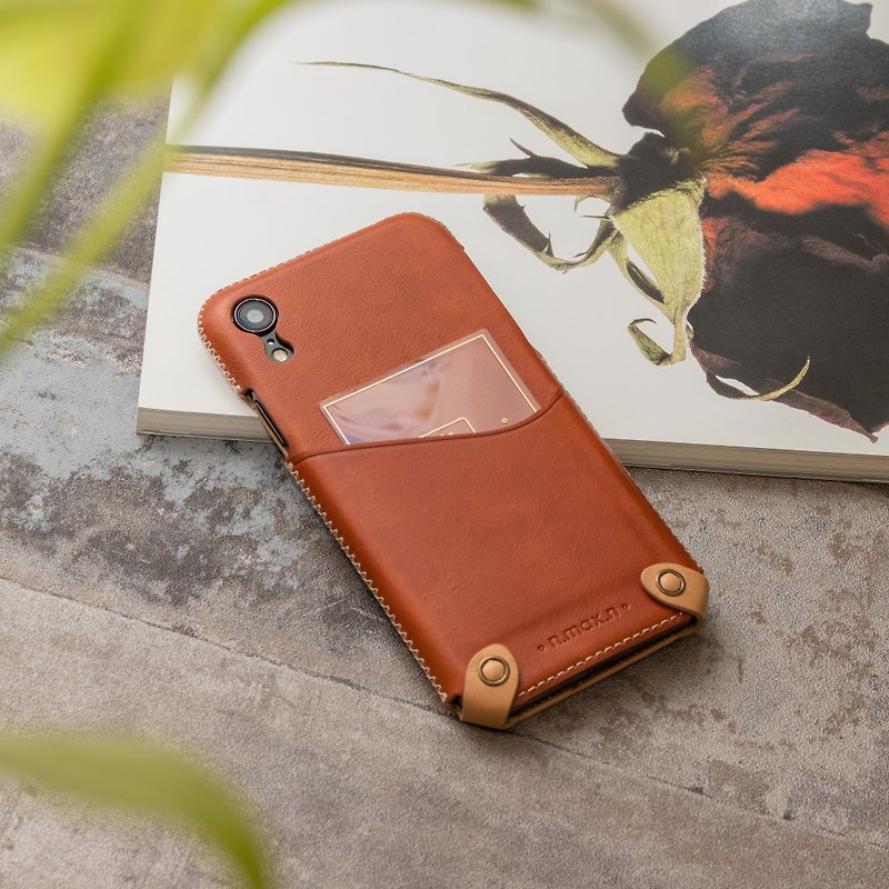 iPhone XR Minimalist Series Leather Case - Brown - Phone Cases - Genuine Leather Brown