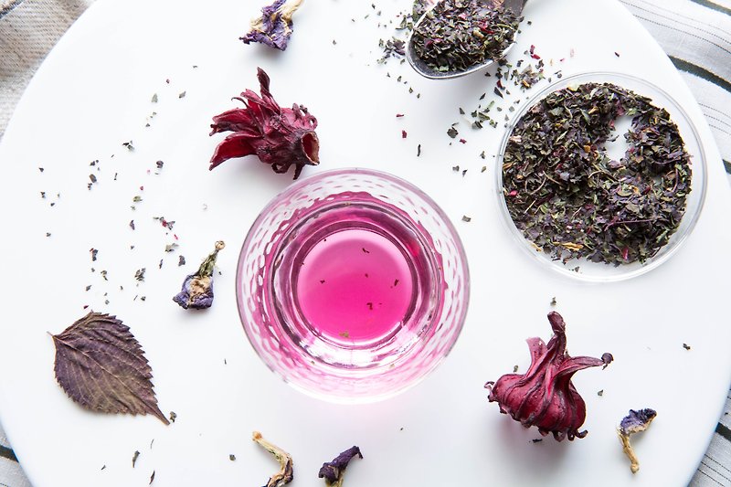 Grass made of caffeine-free herbal tea, Luoyang purple butterfly tea (Saturday tea) - お茶 - 食材 グリーン