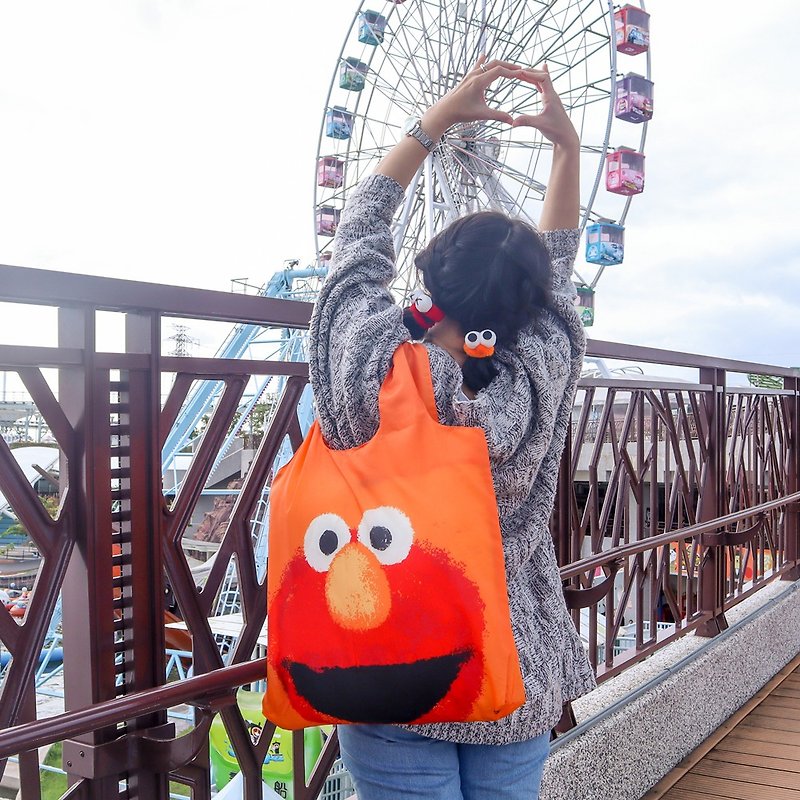 ENVIROSAX Australian Reusable Shopping Bag-Sesame Street ELMO - Messenger Bags & Sling Bags - Polyester Orange