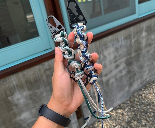 ツイストキーリング ストラップ キーチェーン パラコード
