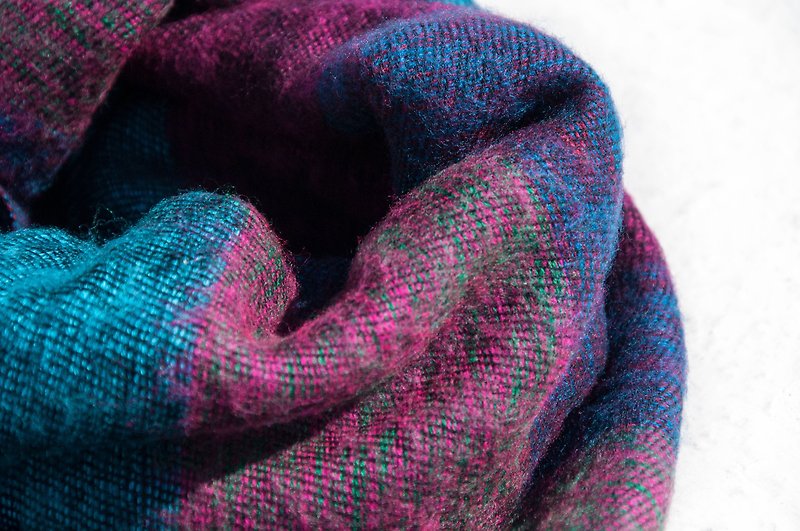 Pure wool shawl / knitted scarf / knitted shawl / blanket / pure wool scarf / wool shawl - star sense - Knit Scarves & Wraps - Wool Multicolor