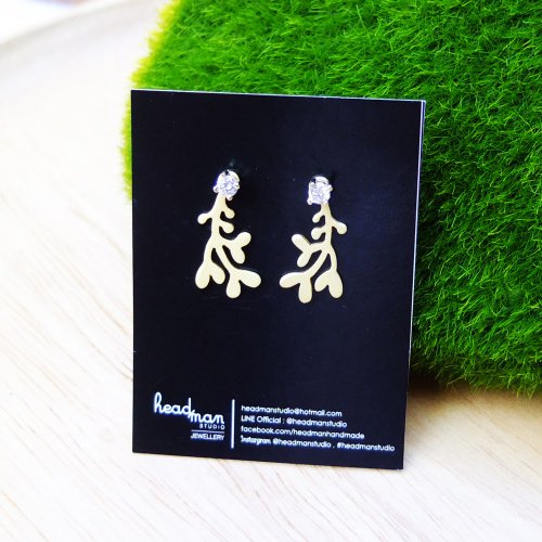 Headman Studio Earrings Tiny Mistletoe