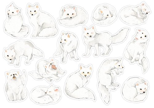 Animal Stickers  Polar Bear Stickers - Shop penguin dairy Stickers - Pinkoi