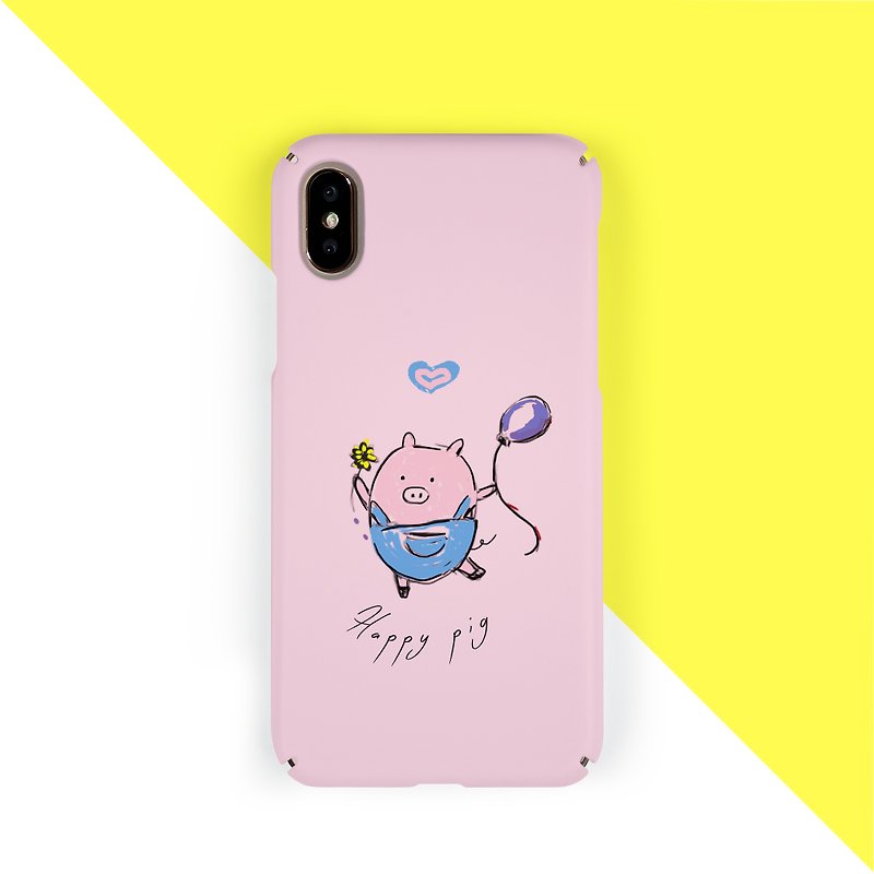 Oink Oink Pig Phone case - เคส/ซองมือถือ - พลาสติก สึชมพู