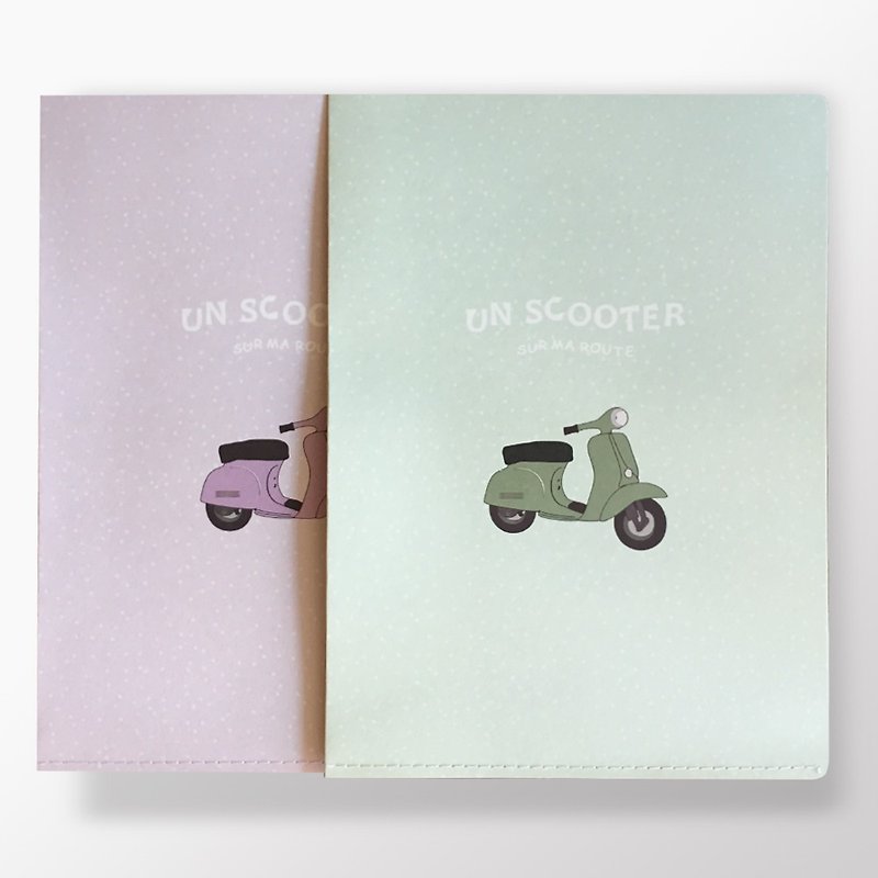 紙製環保L型文件夾A4-摩托車 - 文件夾/資料夾 - 紙 粉紅色
