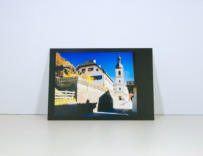 Photographic Postcard: The Church of St. Sebastian I, Ramsau bei Berchtesgaden - Cards & Postcards - Paper Multicolor