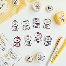 Follow Meowy to travel sticker pack\5 styles in total\hand account