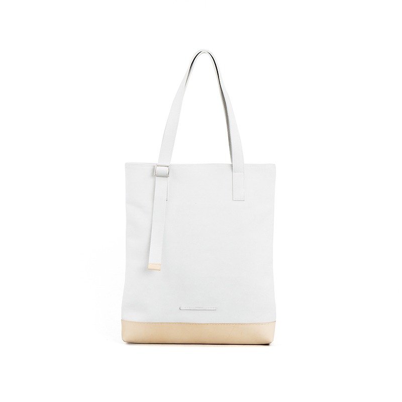 Suede series-13 inch fashion tote bag-bright gray-RTO211GY - กระเป๋าแมสเซนเจอร์ - หนังเทียม สีเทา