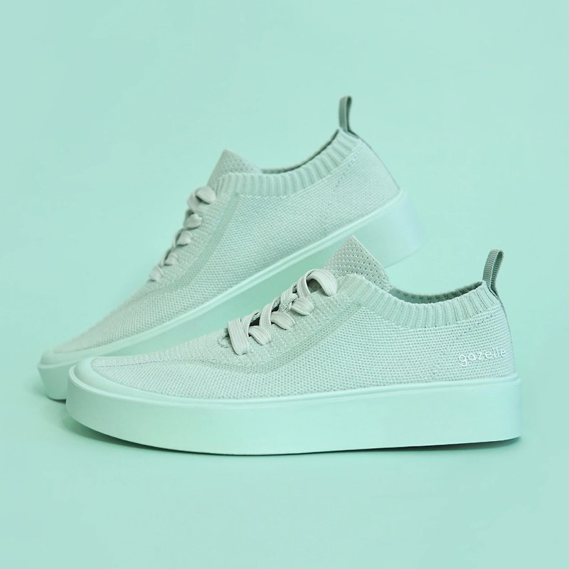 Marshmallow Eco Sneakers Pastel Aqua Marshmallow Eco Sneakers Watercolor Blue - Women's Running Shoes - Other Materials Blue