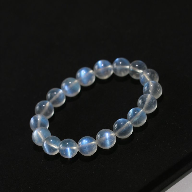 Pure Natural Sri Lankan Blue Moonstone Crystal Bracelet - Bracelets - Crystal White