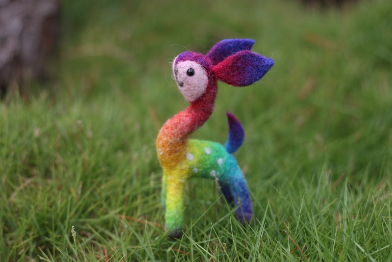 The brightly colored mini Bambi is now available for direct bidding. - Items for Display - Wool Multicolor