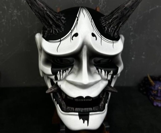 日本の般若マスク 泣いている芸者マスク 鬼デーモンマスク 日本の