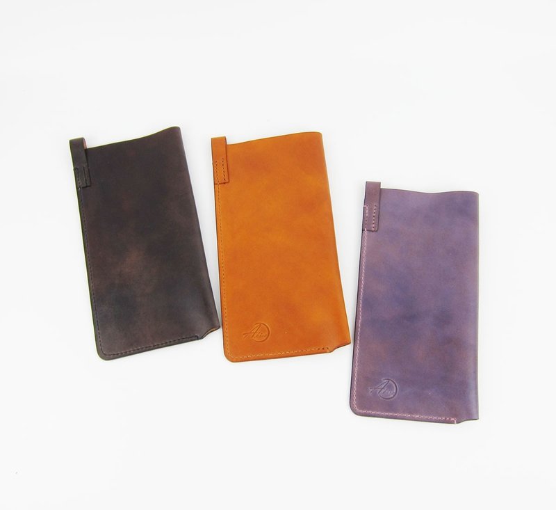 【簡單造型  手機皮套】 - 手機殼/手機套 - 真皮 多色