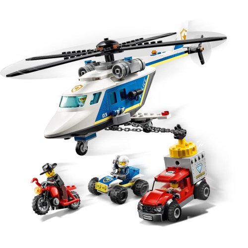 レゴ シティ ポリス シリーズ ポリス ヘリコプター パシュート