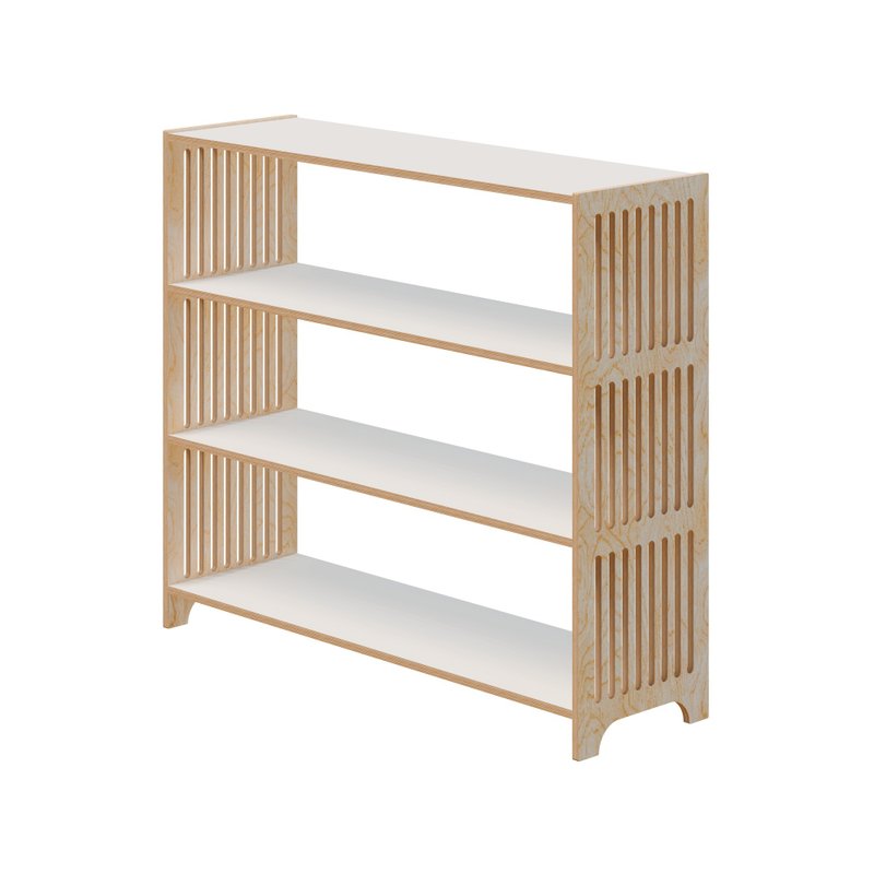 【Pre-Order】HINGI Montessori Furniture-OKI Three-Tier Toy Cabinet - Kids' Furniture - Wood 