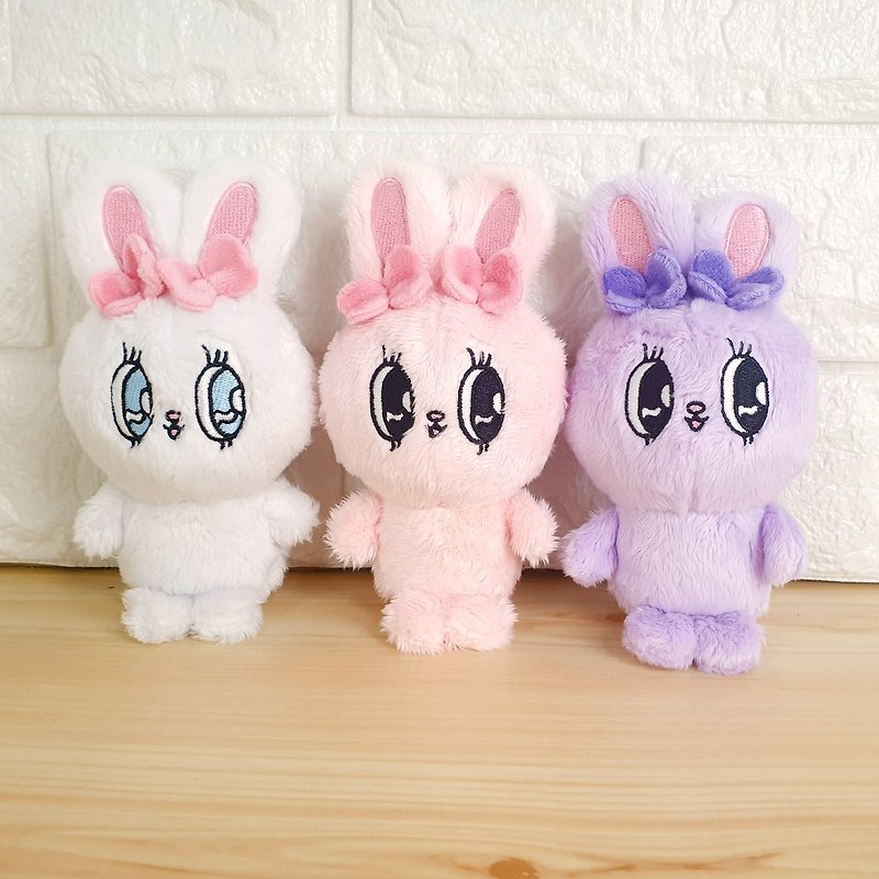 [Esther Bunny] Plush doll, plush doll sitting position 10cm, 3 styles in total - Stuffed Dolls & Figurines - Polyester 
