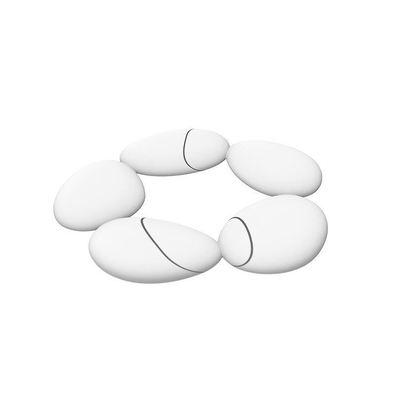 PEBBLE / Insulation Pad (White) - Other - Silicone Black