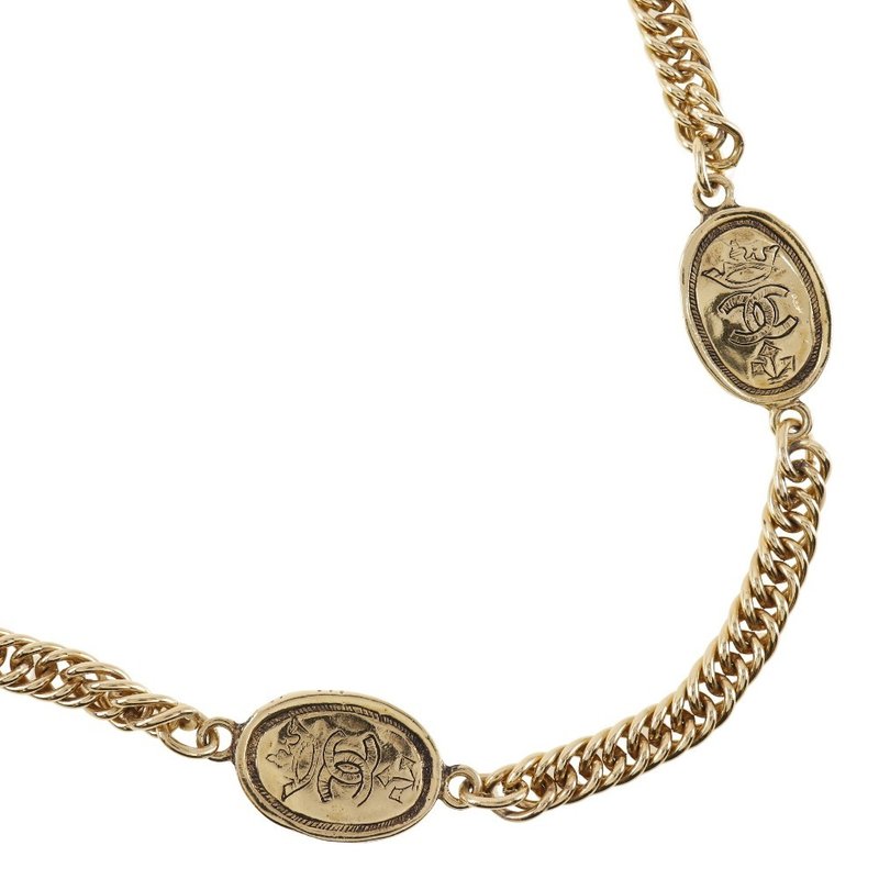 【日本直送】シャネル CHANEL ネックレス 金メッキ ゴールド 26 約111.6g レディース【中古】 - 項鍊 - 其他金屬 金色