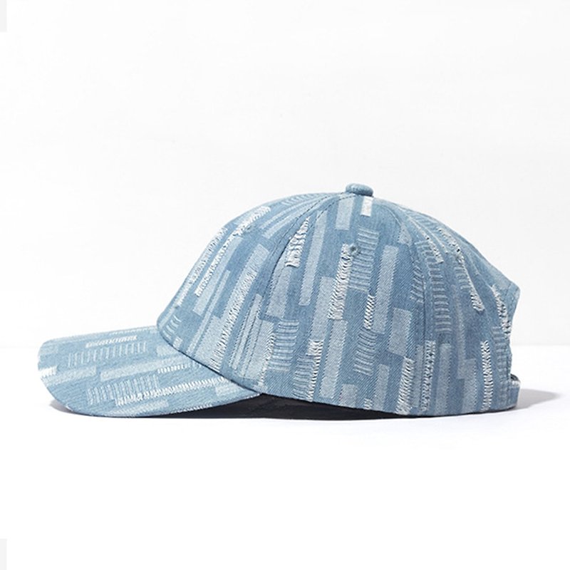 Textured tannin brush broken wind baseball cap - Hats & Caps - Cotton & Hemp Blue