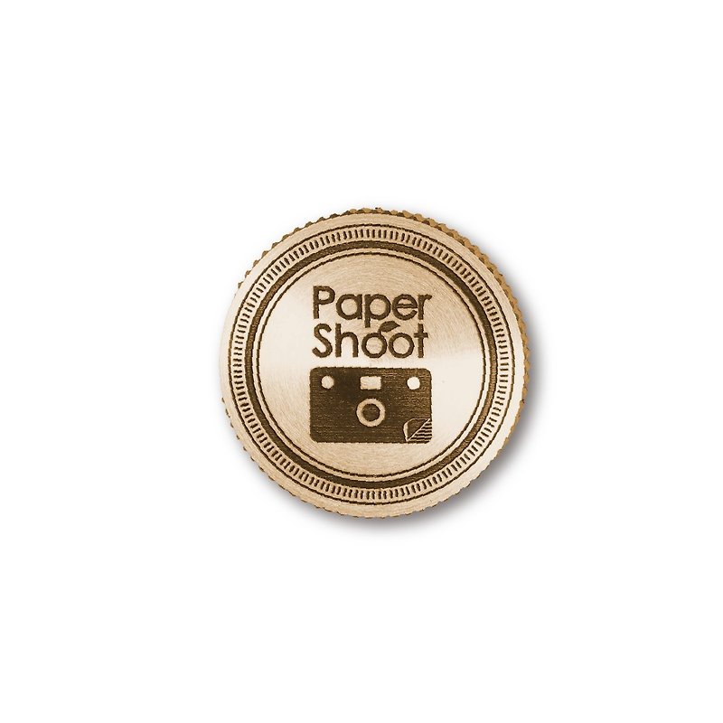 【公式】レンズキャップ ペーパーシュート PaperShoot 専用 トイカメラ - カメラストラップ・三脚 - 銅・真鍮 ブラウン