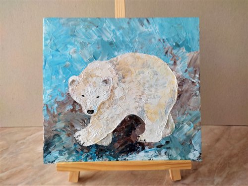 シロクマの原画, シロクマの原画, クマの絵 - ショップ Artpainting