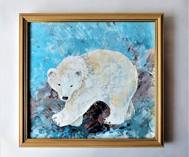 シロクマの原画, シロクマの原画, クマの絵 - ショップ Artpainting