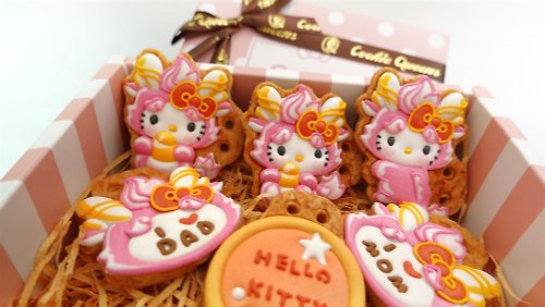 Cookie Queens 餅乾皇后 【三麗鷗Sanrio】龍寶寶/Hello Kitty/收涎餅乾/正版授權/客製/粉