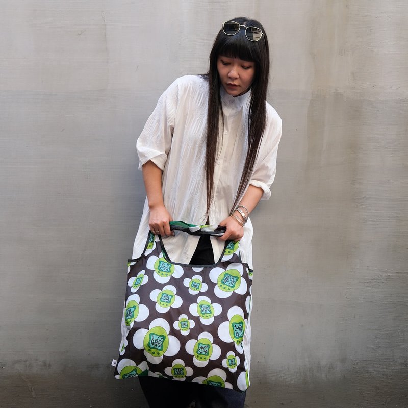 【錦源興】電子雞折疊購物袋 l 托特包 購物袋 帆布袋 大容量 - 側背包/斜背包 - 其他人造纖維 多色