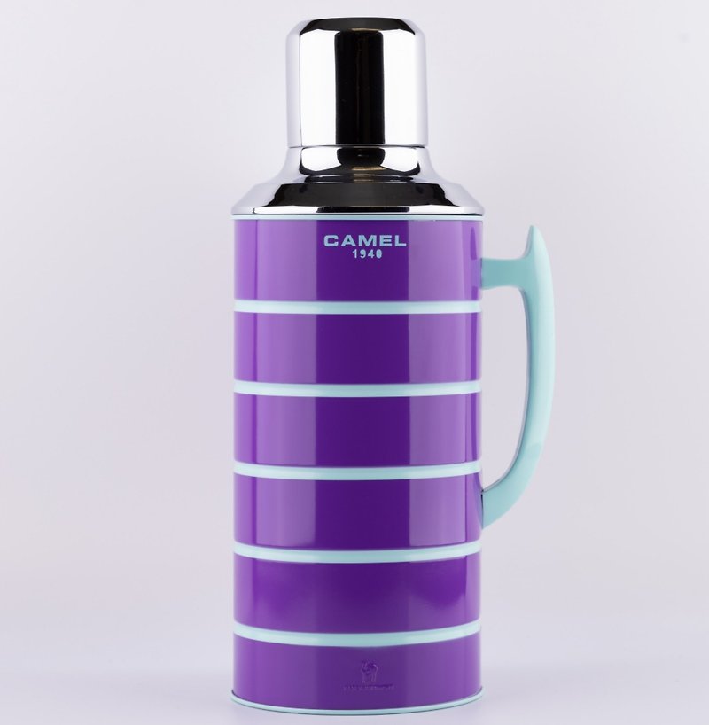 駱駝牌 1.5L 玻璃膽真空保溫壺糖果色壺身 紫 - 保溫瓶/保溫杯 - 其他材質 紫色