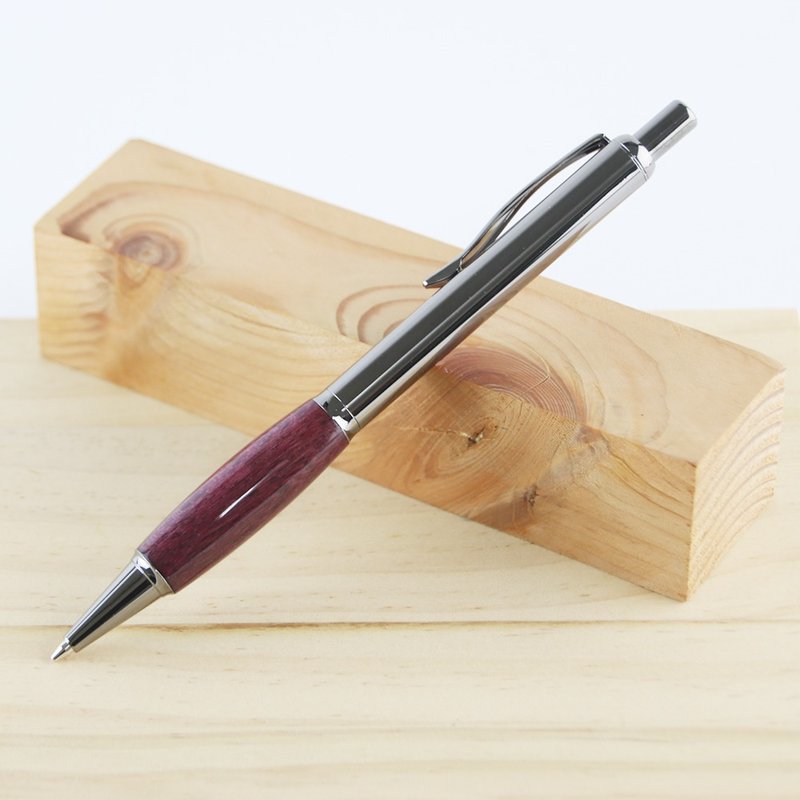 Mechanical Pencil Ballpoint Pen Replacement Grip Pen / Purple Heart Wood - ปากกา - ไม้ สีม่วง