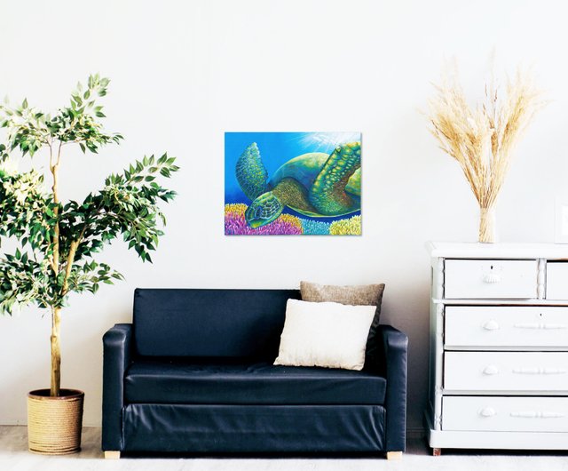 Original Sea Turtle Painting －The Place I Belong - Shop