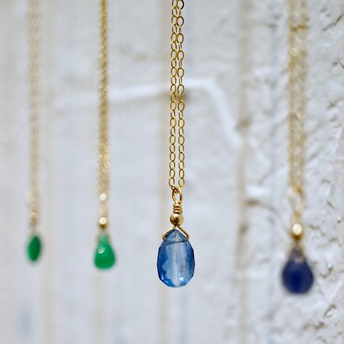 ITS jewelry ITS-N152【14KGF・藍晶石】寶石項鍊。