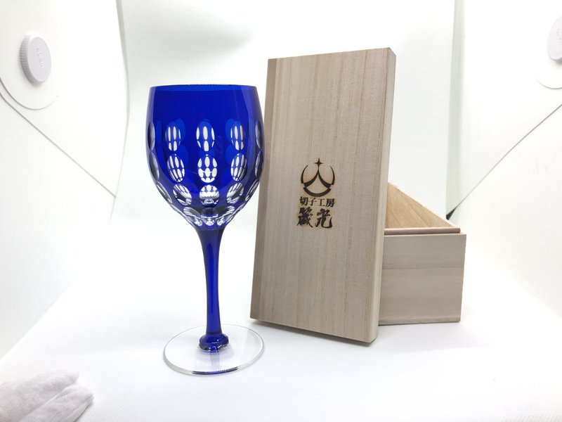 オーバルワイングラス - 酒杯/酒器 - 玻璃 藍色