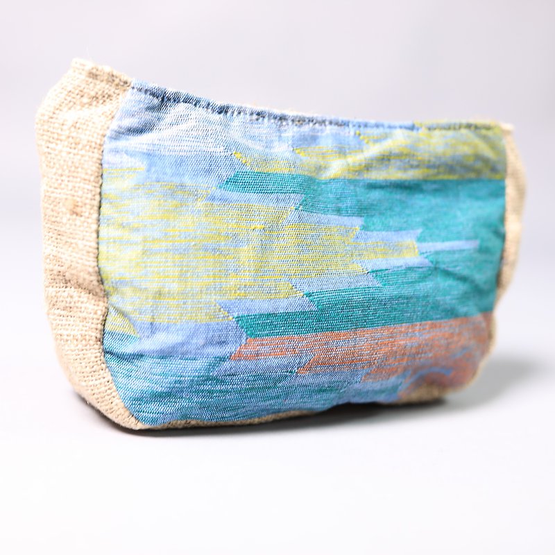 Cosmetic bag-forest-fair trade - Toiletry Bags & Pouches - Cotton & Hemp Multicolor