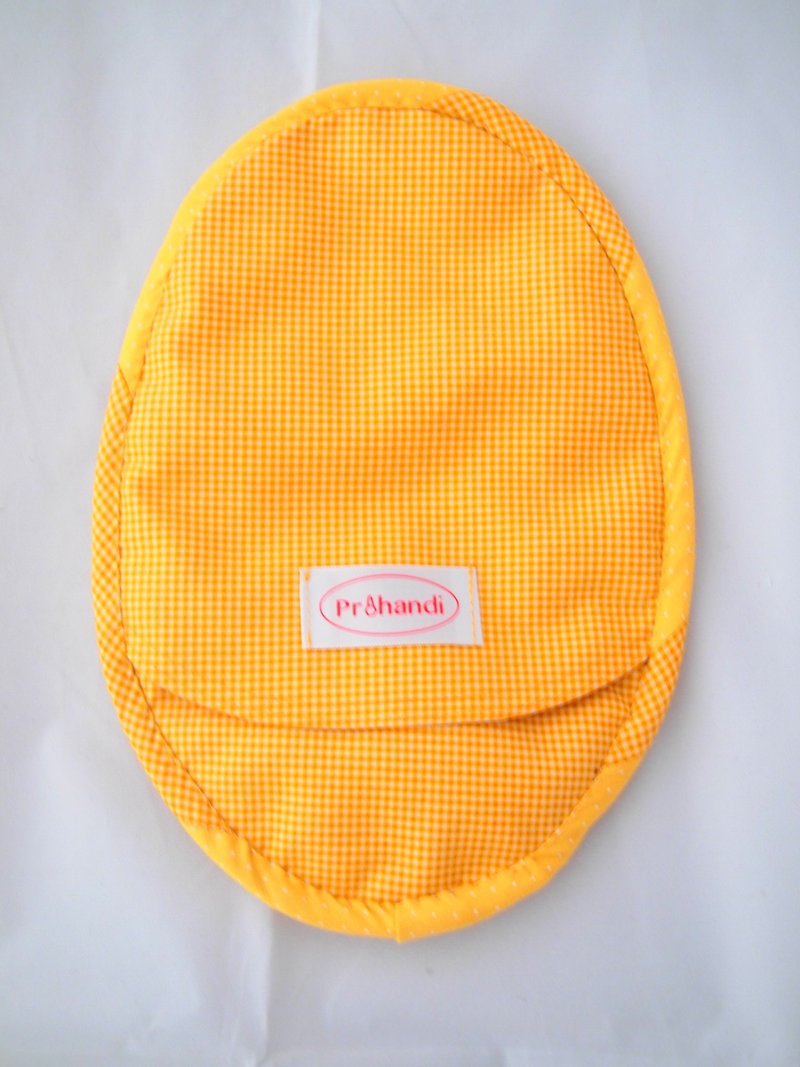 Yellow Check Dome Heat Insulation Gloves - Cookware - Cotton & Hemp 