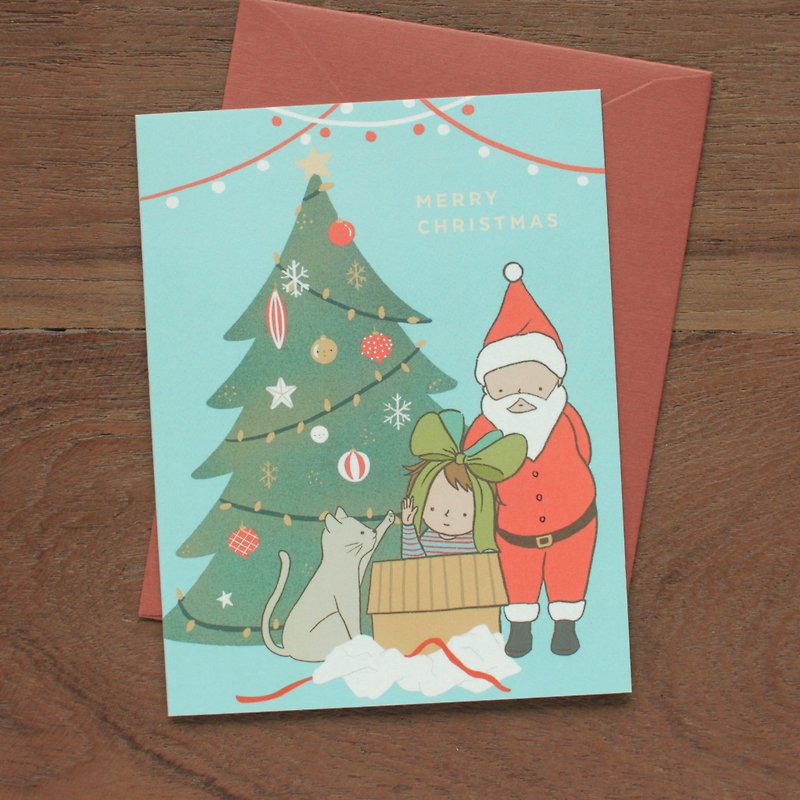 Merry Christmas Greeting Card - Cards & Postcards - Paper Blue