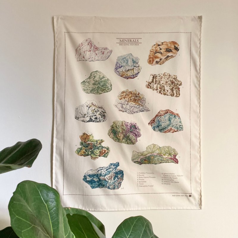 Summer Ore Illustrated Hanging Cloth - Posters - Cotton & Hemp 