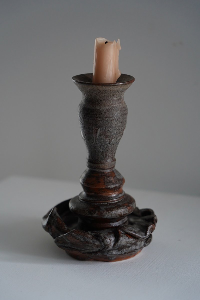 Original candlestick - เทียน/เชิงเทียน - ดินเผา สีนำ้ตาล