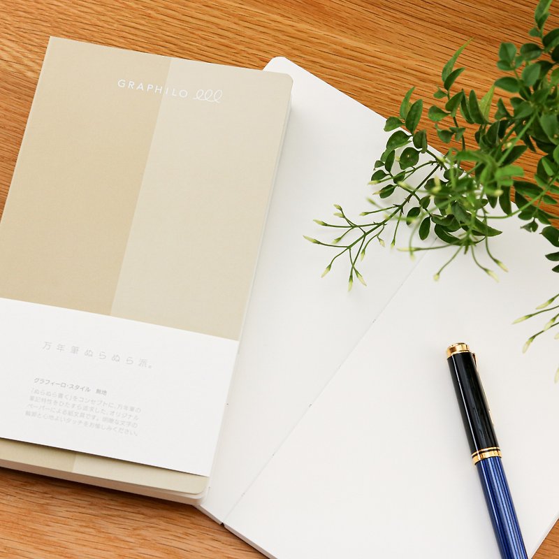 [Luxury notebook for fountain pens] Wet writing Plain Grafiro A5 Slim size - สมุดบันทึก/สมุดปฏิทิน - กระดาษ 