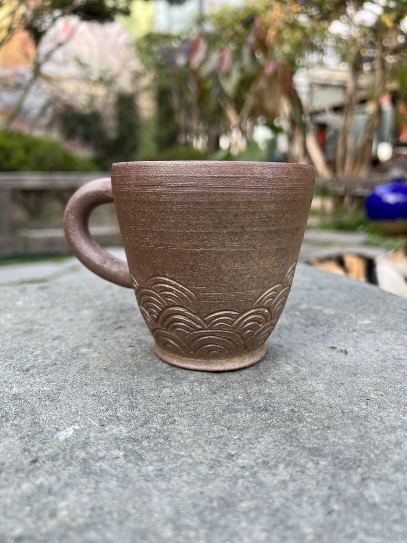 柴燒馬克杯/造型馬克杯/手工陶 - 咖啡杯/馬克杯 - 陶 