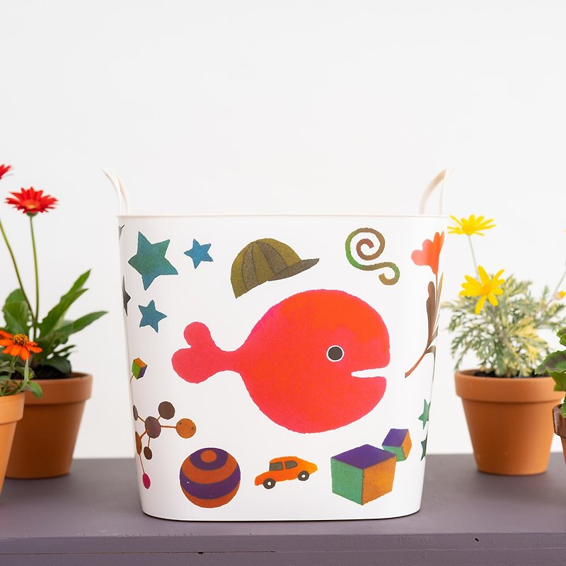 Japan Stacksto X Shimi Taro joint storage basket (little goldfish escaped) - Storage - Plastic Multicolor