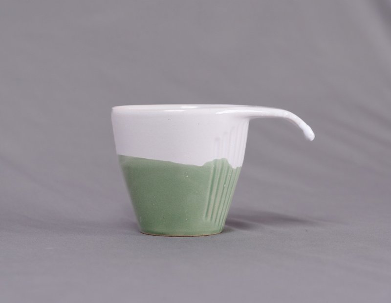 Shanlan Stacking Cup-Autumn Leaf Green - Cups - Pottery Green